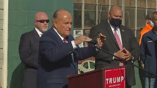 Rudy Giuliani holds a press conference