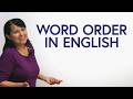 Basic english word order place  time