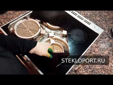 Как заменить стекло на плите