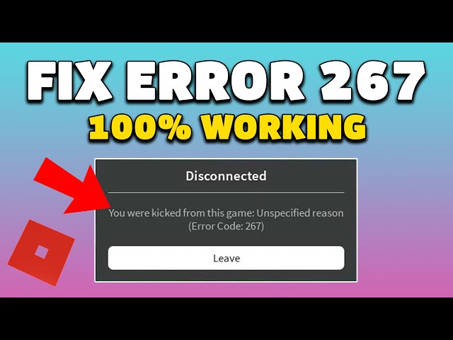 How to Fix Roblox Error Code 267 (Easy FIX) 