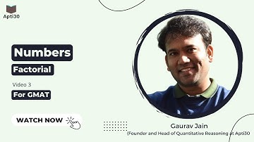 Number System - Factorial for GMAT |