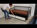 Haitu Sofa cum bed all metal ( zero plywood)