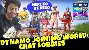 🤣Dynamo Joining Random World Chat Lobbies🔥 Dynamo Gaming Surprising Random Players In World Chat
