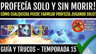 Cómo Cualquiera Puede Completar Profecía SOLO! - *GUÍA* Temporada de los Perdidos | Destiny 2