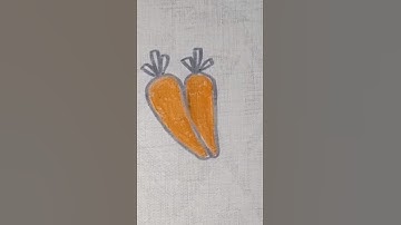 3 = carrot 🥕 #shorts #short #ytshorts #tiktok #yt #music #best #viral #drawing #trending #art #video
