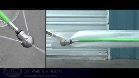 WARTHOG " WT " Nozzle in action - clear pipe view (Drain & Sewer Cleaning via Hydro Jetting)