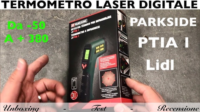 Klem zak Kreek Parkside infrared thermometer PTIA 1 -50°C / +380°C - YouTube