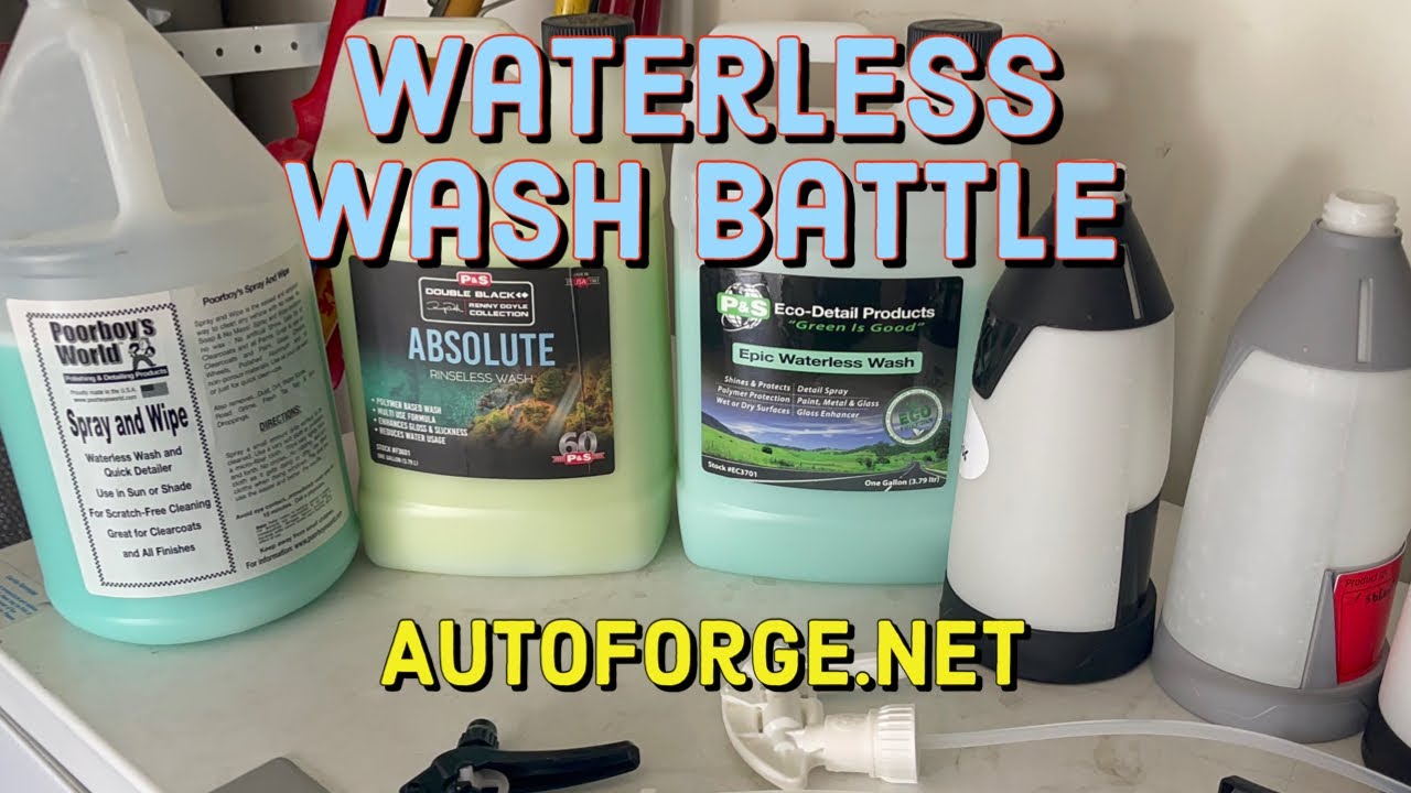 Waterless Wash Battle/ Epic VS Absolute VS Spray & Wipe/ Auto Detailing/ Car Washing/