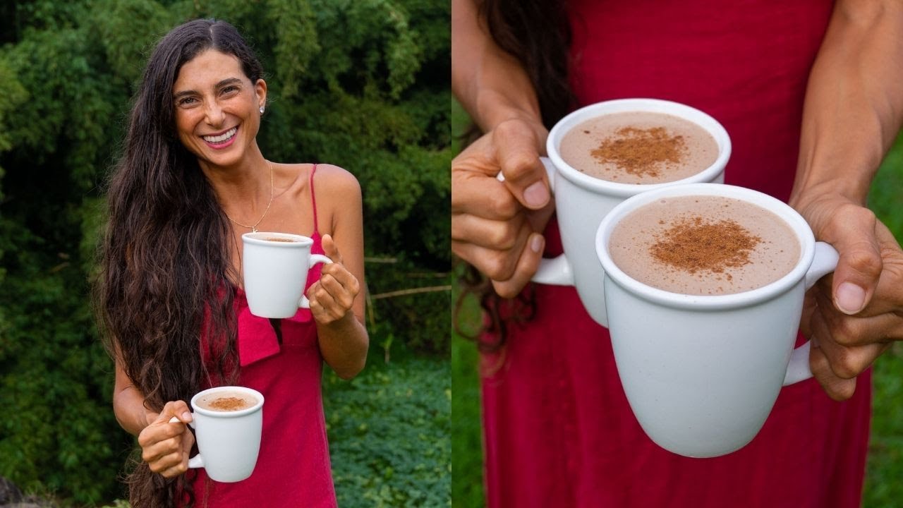 Best Vegan Eggnog Recipe + Peppermint Hot Chocolate Recipe 🥛Easy ...