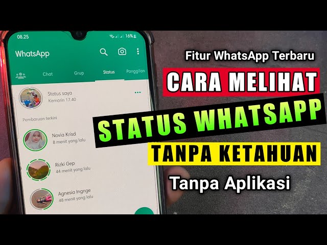 Cara melihat status wa tanpa diketahui pemiliknya - Fitur WhatsApp terbaru class=