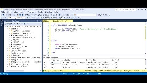 Procedimientos Almacenados en SQL | Stored Procedures