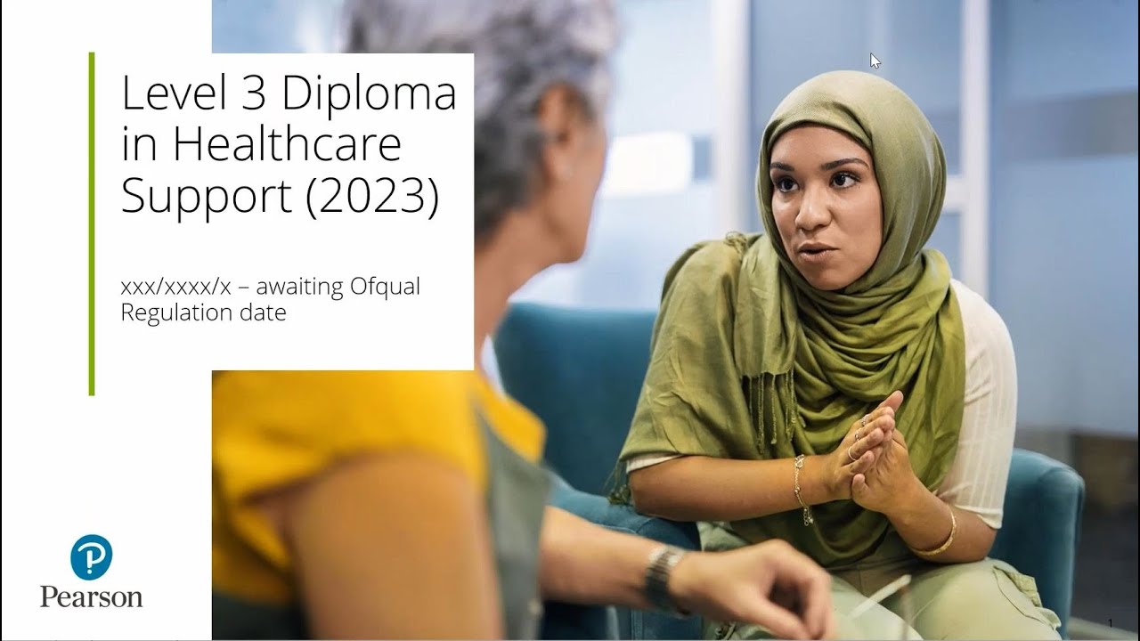 Introduction to Level 3 Diploma in Healthcare Support for first teach
