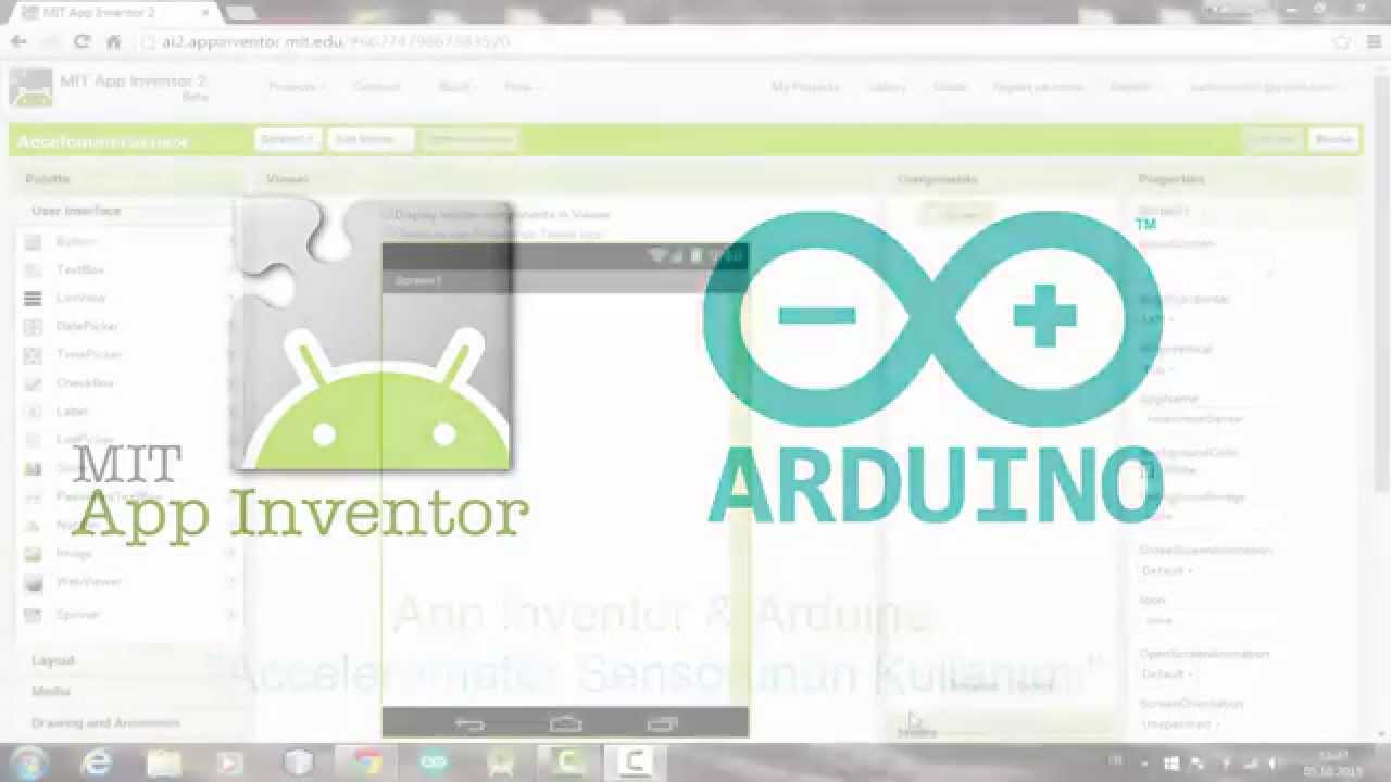 App Inventor & Arduino - Ders 4 : Accelomater Sensörü Kullanımı (App Inventor)