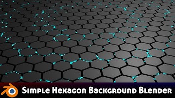 Simple Hexagon Background - Blender