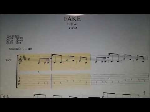 FAKE~怜我ver.~譜面（TAB譜）/ViViD