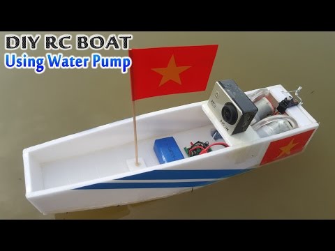 How To Make RC BOAT Using Water Pump