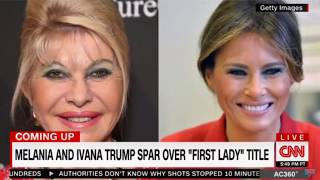 Melania & Ivana Trump Spar over First Lady Title Bizarre Family Fued Real House Wives #exwife