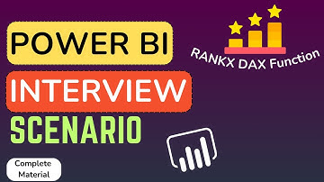 🔥 RANKX DAX Function | Power BI Interview Question🔥