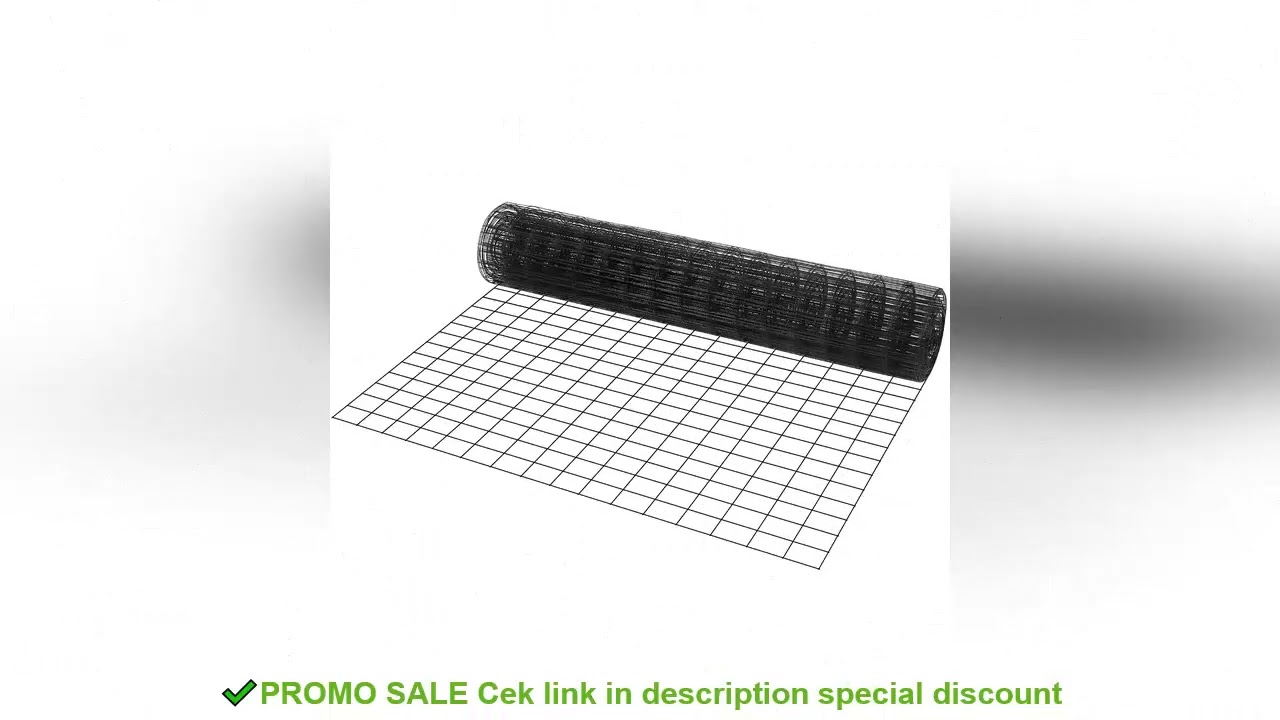 SucceBuy Hardware Cloth Galvanized Wire Mesh Roll Vinyl Coating Metal Wire Mesh for Chicken Coop Bar