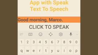 Aplicativo Android que Fala Textos! Conheça o conteúdo exclusivo do Canal e aprenda criar seus apps. screenshot 1