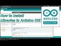 How to install Libraries  in Arduino IDE by Manmohan Pal