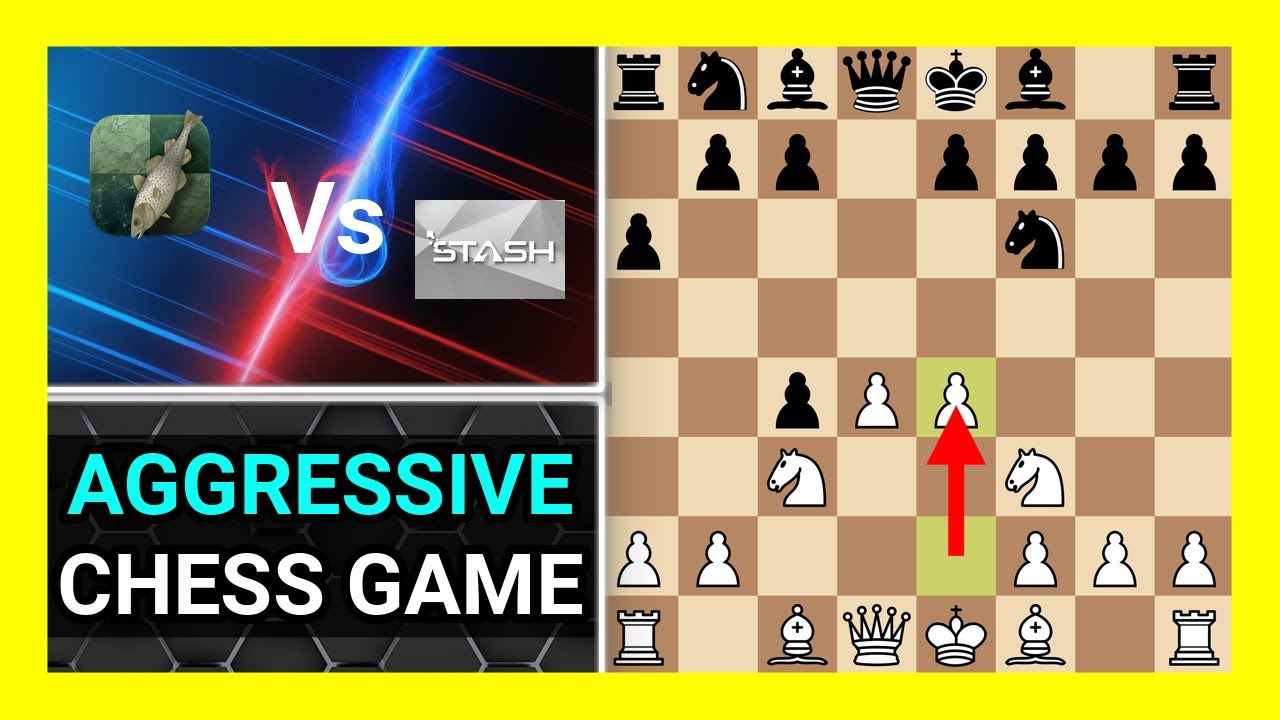 Aggressive Chess Engine Game, Stockfish 16.1 vs Stash 34.0, Watch and ...