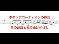 ボタンアコーディオンの運指２〜音の跳躍と指の曲げ伸ばし〜