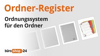 Register: Mehr Ordnung im Ordner?