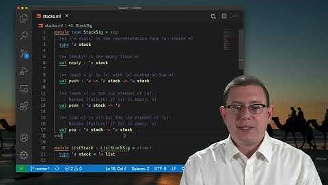 Module Types for Stacks and Queues | OCaml Programming | Chapter 5 Video 10
