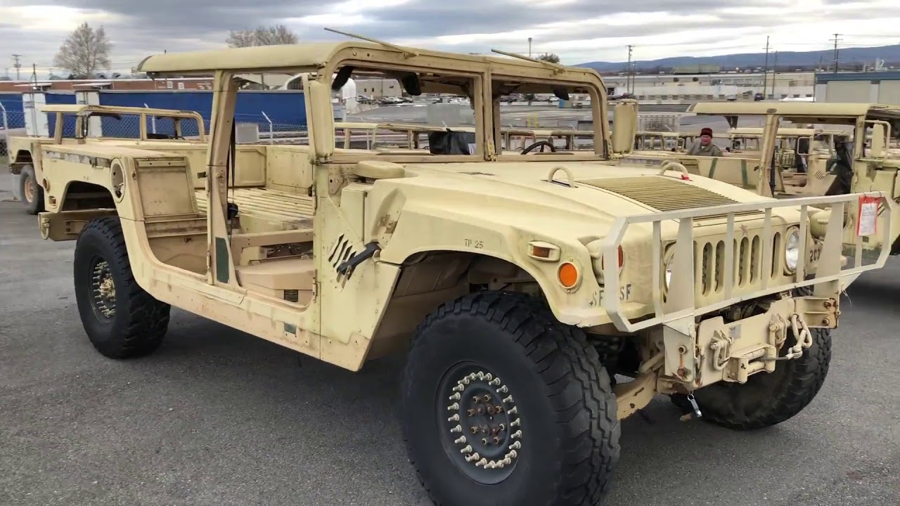 GovDeals: 2002 AM General M1025A2 HMMWV 'Humvee' 4 D - YouTube