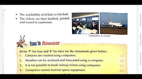 Class 5th Chapter 2 Part 3 (Applications of Computers)