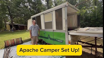 Apache Hard-Sided Pop-Up Camper Setup