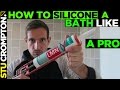 how to seal or silicone a bath and shower like a pro