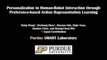 Personalization in Human-Robot Interaction through Preference-based Action Representation Learning