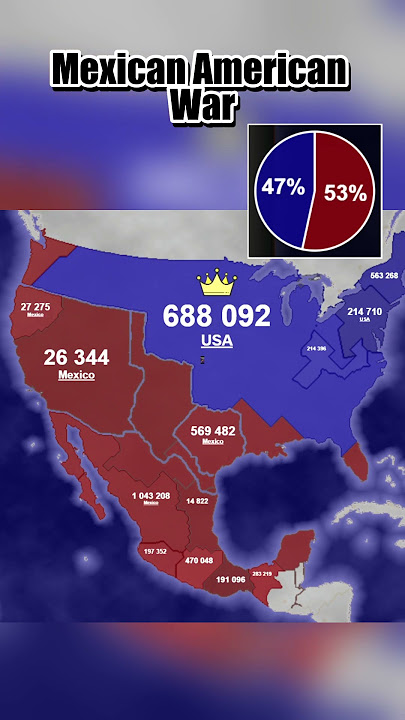 Mexican-American wars in territorial io #territorialio #usa #war #mapping #history #geotuber