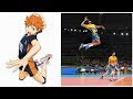 Haikyuu VS Real Life | Best Volleyball Actions (HD) #2