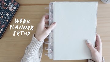2022 work planner setup | functional planner flip through (classic happy planner)