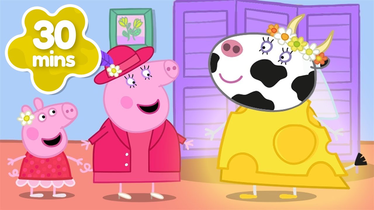 Wedding Dress Made of CHEESE! 🧀 Miss Cow Gets Married! 🐮 Peppa Pig Official Full Episodes | 2 Hours