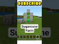 Insane sugarcane farm you never seen before #minecraft #minecraftbuilding #easyhouse #gaming