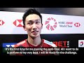 Kento Momota reacts after reaching first YONEX All England semi-final