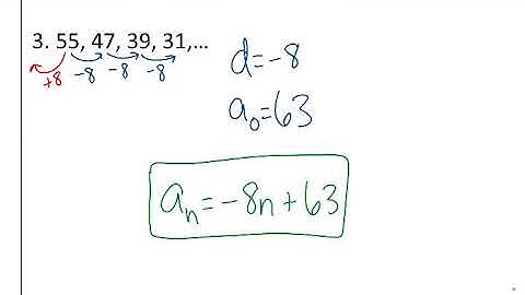 8.2 Arithmetic Sequences and Series Notes