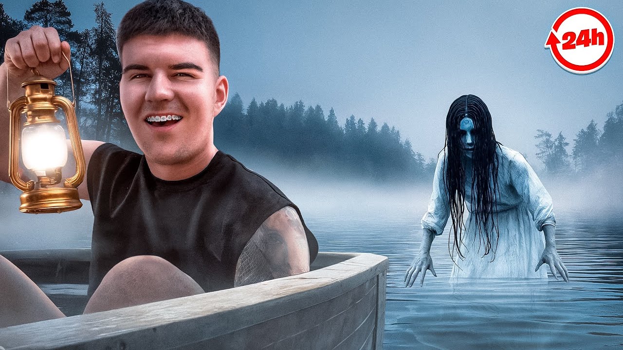 PREZIVLJAVAM NA UKLETOM JEZERU 24h (video belu damu)