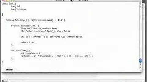 GRails scaffolding screencast