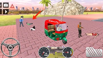 auto rickshaw driving simulator🛺tuk tuk auto rickshaw stunt!android gameplay
