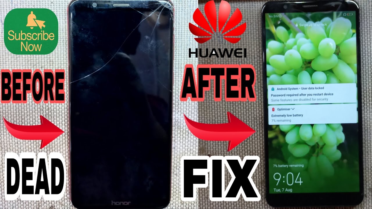 Huawei Honor 7x Fix Full Water Damage Mobile Display Dead Mobile Dead ...