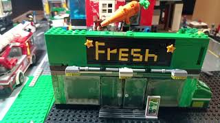 обзор на Лего самоделку супермаркет "fresh"