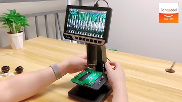 MUSTOOL MT315 2000X Dual Lens Digital Microscope - Banggood Tool Sets