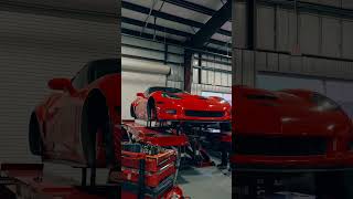 C6 Grand Sport in for a quick ride height adjustment, corner balance and alignment. #c6 #corvette