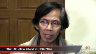 Palace: No special treatment for Palparan