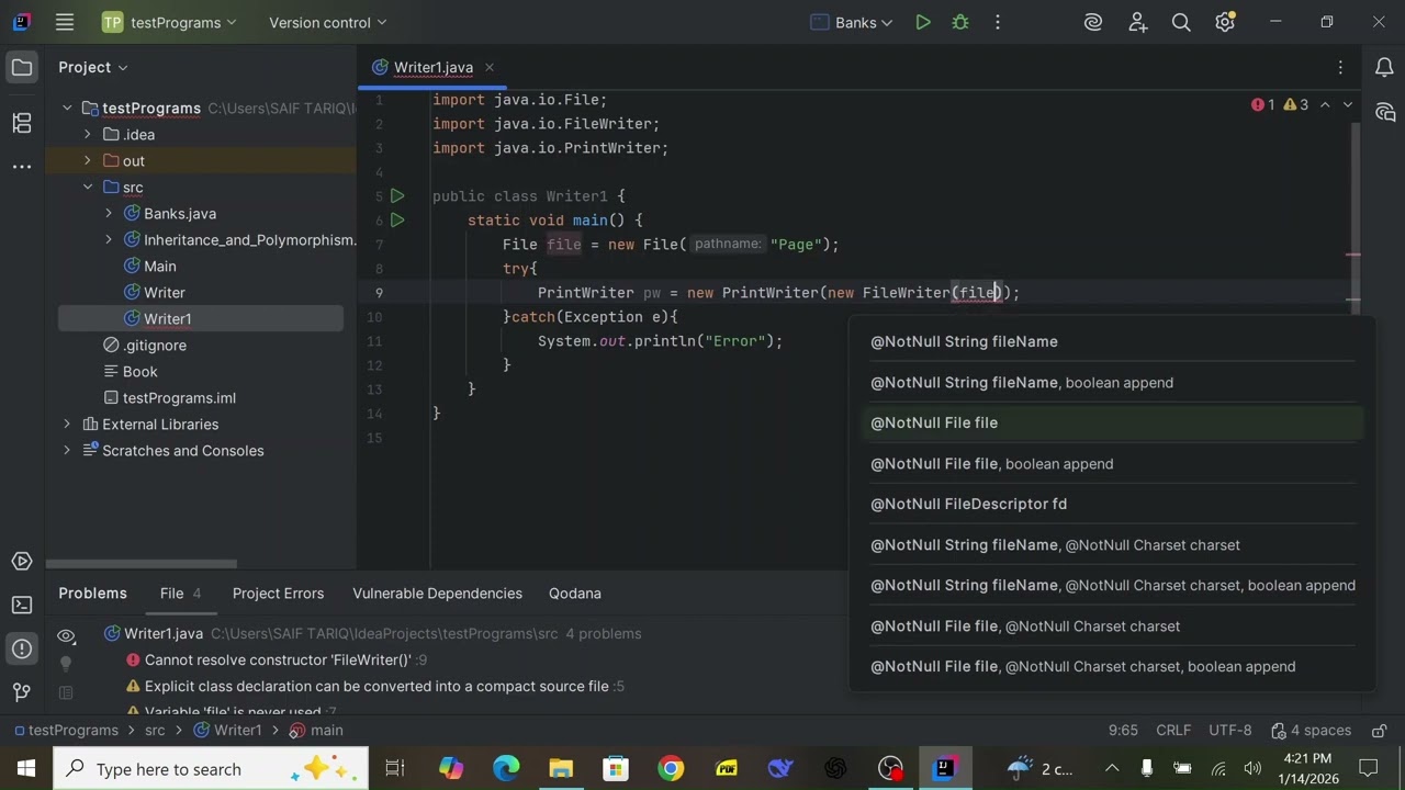 How to Write to a File in Java / (Hindi / Urdu) / Coding with Saif